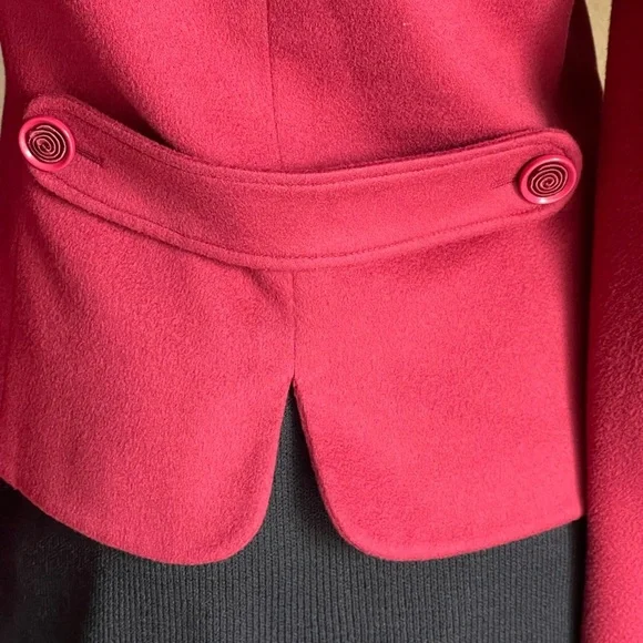 Giorgio Armani Jackets & Coats red blazer wool/ cashmere size EUR 38 (2) USA - Picture 11 of 16